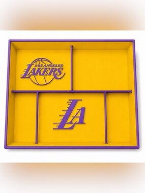 LA Lakers NBA Pocket Dump Tray - For Keys, Wallet, Money, Etc